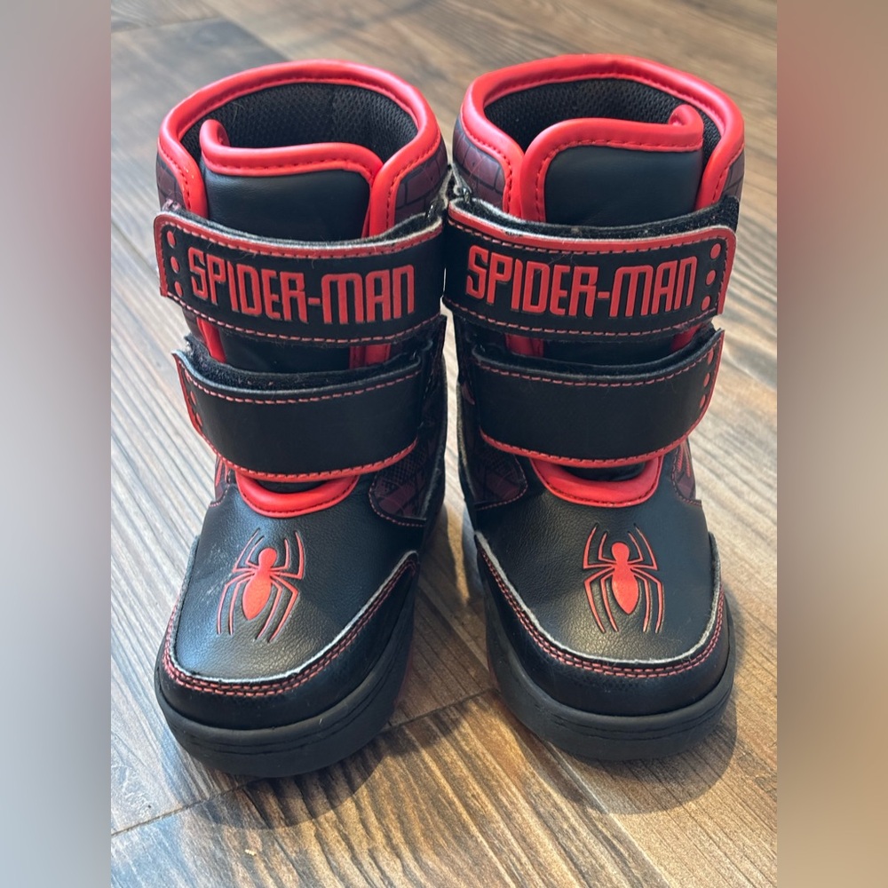 Spiderman Marvel Kids Snow Boots - Black and Red
